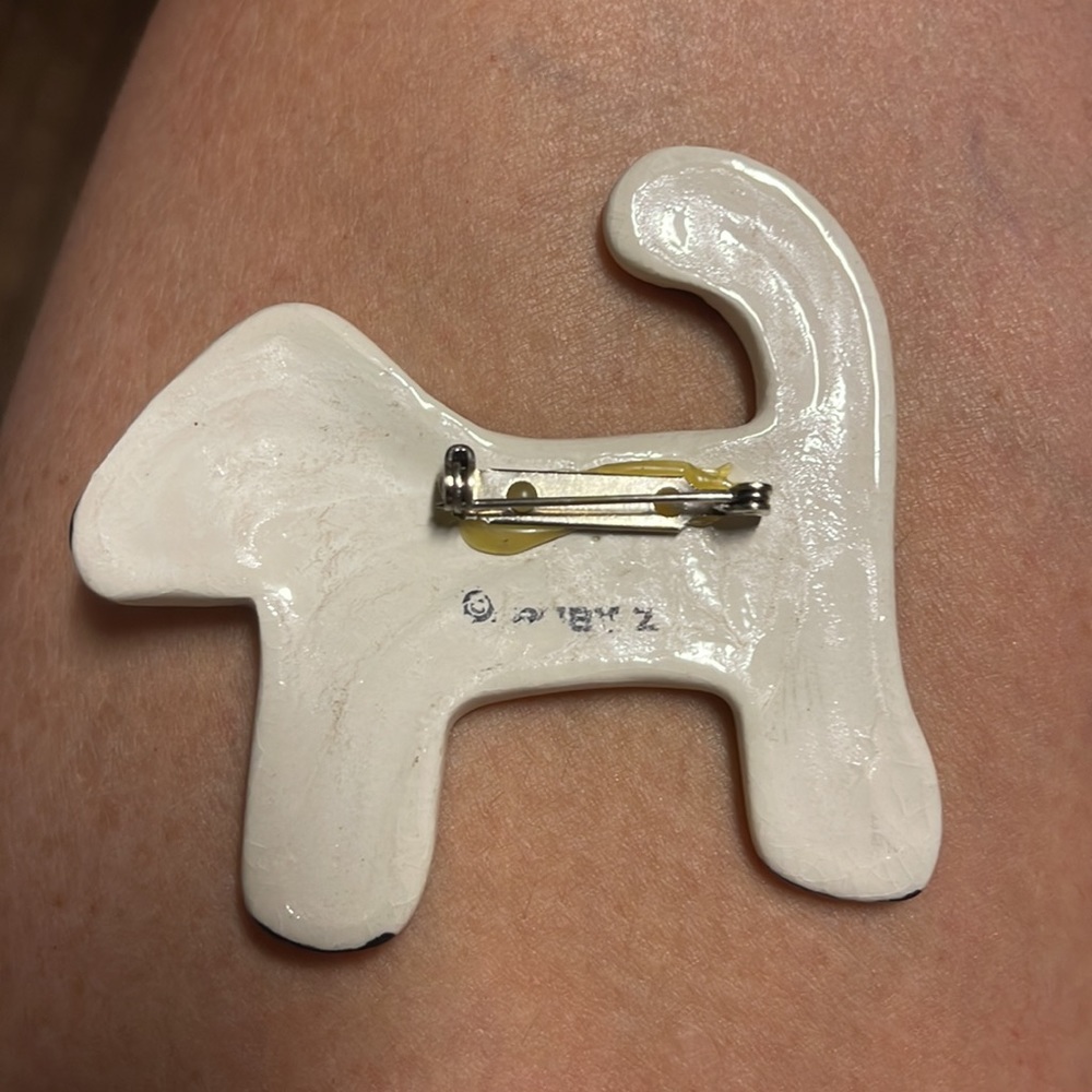 Ruby Z Glazed Ceramic Dog Signed - image 4